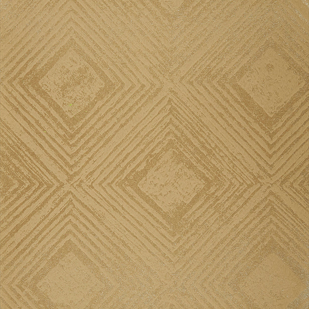 Green textured wallpaper featuring a repeating diamond geometric pattern with a distressed finish.