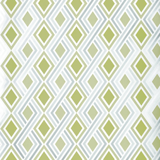 JF Fabrics -Wallpaper 1599 74 Wallpaper Green  Non-Woven - 8244874 W8741