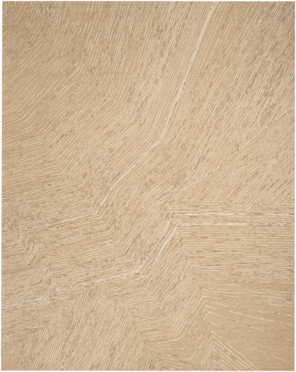 Beige wood parquet flooring with a herringbone pattern and visible grain.
