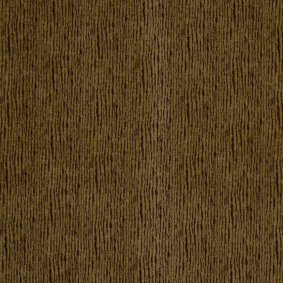 Brown Moss upholstery fabric with a subtle textured weave and vertical dark streaks.