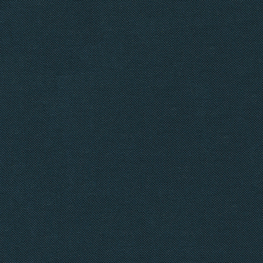 Close-up of navy blue woven fabric texture with tight diagonal weave, durable upholstery style.