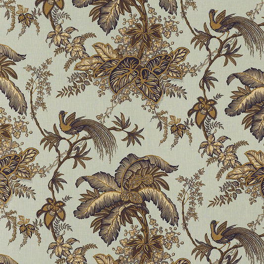 SCHUMACHER  CLASSIC PRINTS COCONUT GROVE PRINTS PRINTS AQUA , TAN   - 171114
