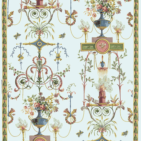 SCHUMACHER  CLASSIC PRINTS TERRACINA ARABESQUE   Celestial   - 172632
