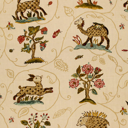SCHUMACHER FABRIC  SCHUMACHER FABRIC CLASSICS LA MENAGERIE   CREAM   - 172760