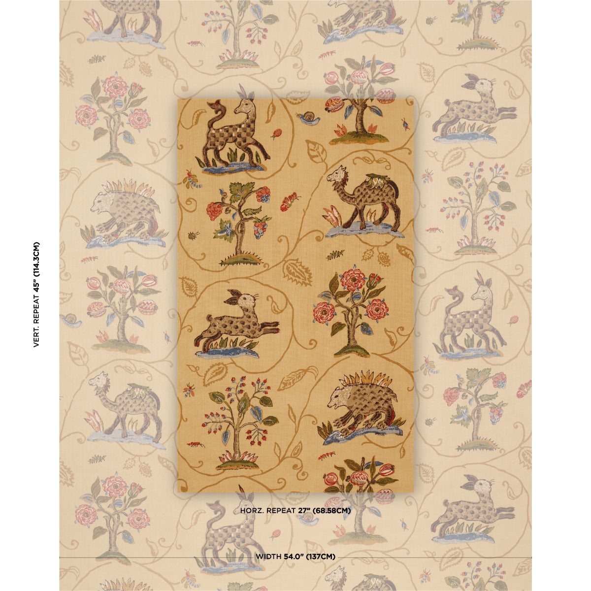 SCHUMACHER  A COUNTRY LIFE LA MENAGERIE PRINTS PRINTS MARIGOLD   - 172761