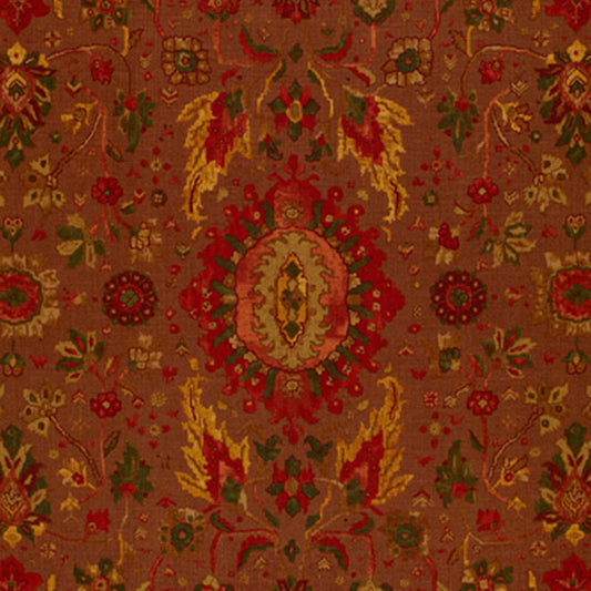 SCHUMACHER  CLASSIC PRINTS JAHANARA CARPET PATTERN WOVENS PATTERN WOVENS SPICE BROWN   - 172791