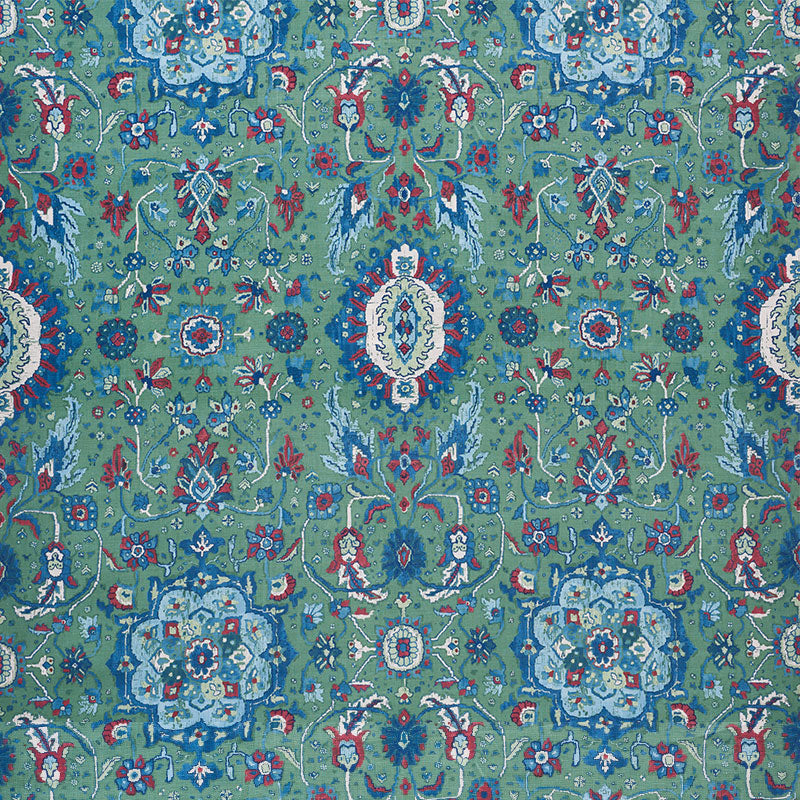 SCHUMACHER FABRIC  OTTOMAN CHIC JAHANARA CARPET   JADE   - 172793
