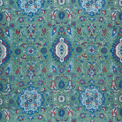 SCHUMACHER FABRIC  OTTOMAN CHIC JAHANARA CARPET   JADE   - 172793