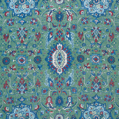 SCHUMACHER FABRIC  OTTOMAN CHIC JAHANARA CARPET   JADE   - 172793