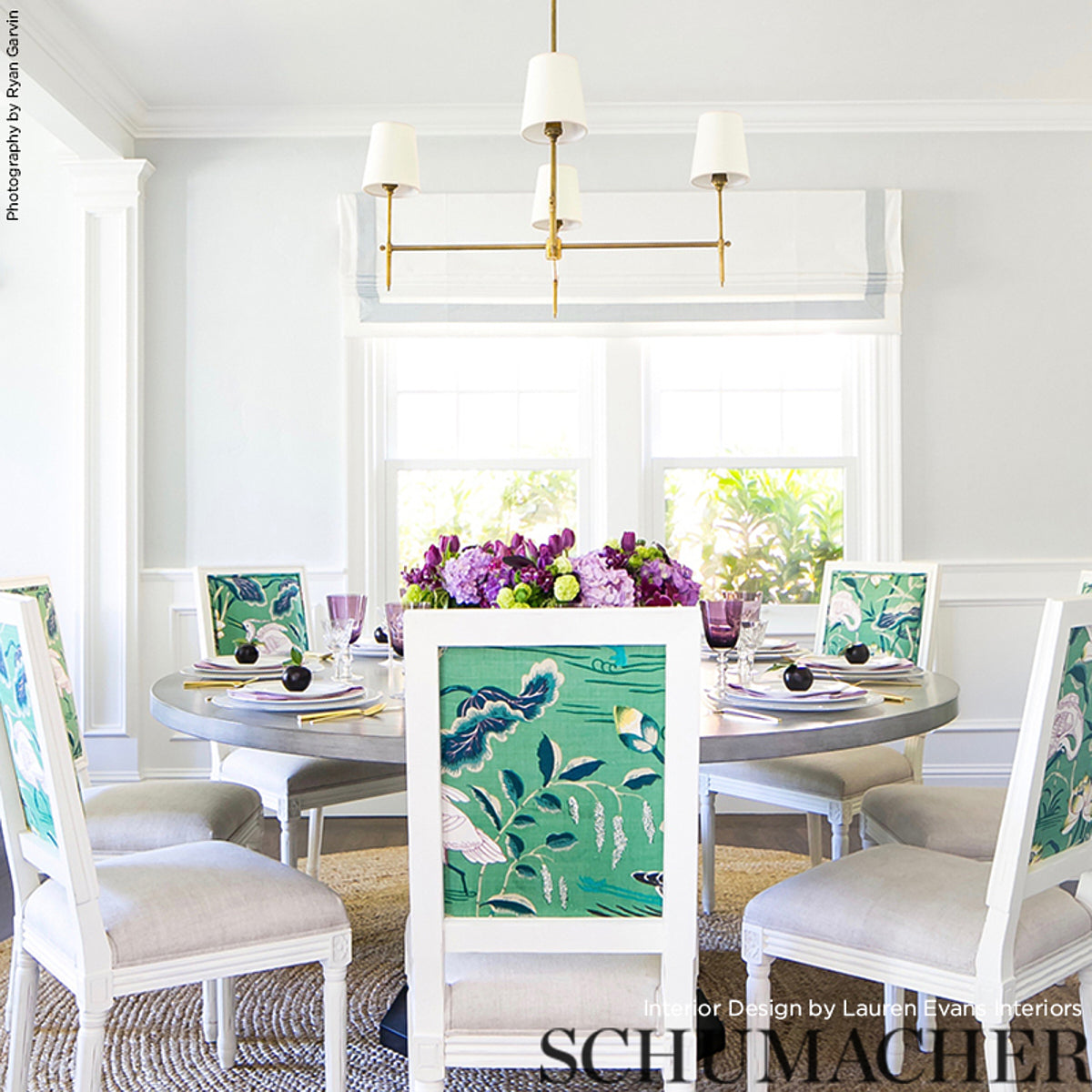 SCHUMACHER FABRIC  SCHUMACHER FABRIC CLASSICS LOTUS GARDEN   JADE   - 172935