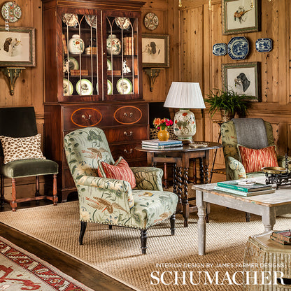 SCHUMACHER FABRIC  SCHUMACHER FABRIC CLASSICS LOTUS GARDEN   PARCHMENT   - 172936