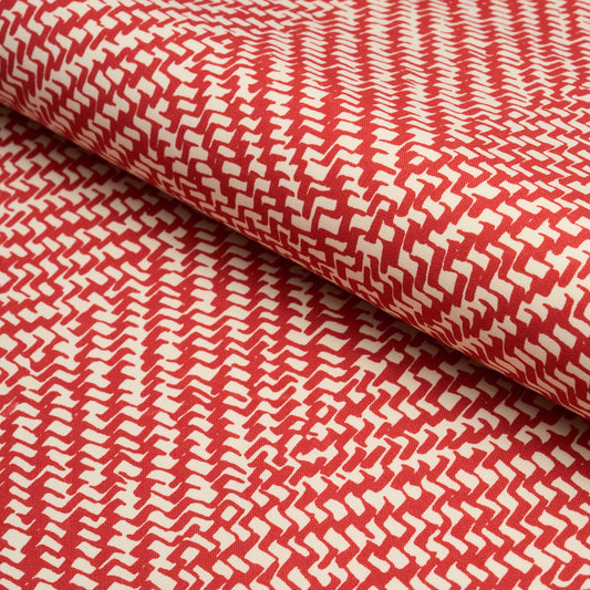 SCHUMACHER  PLEIN AIR CHEVRON D'ETE INDOOR/OUTDOOR   Coral   - 173040