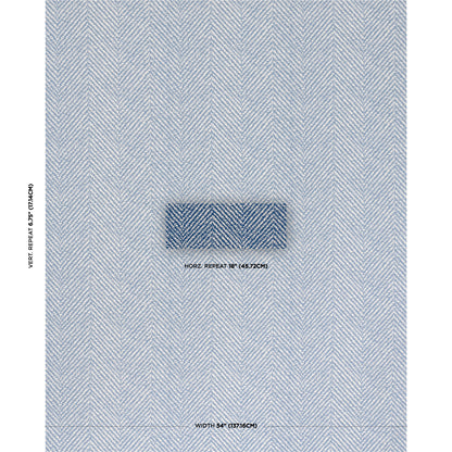 SCHUMACHER  PLEIN AIR CHEVRON D'ETE INDOOR/OUTDOOR   Blue   - 173041