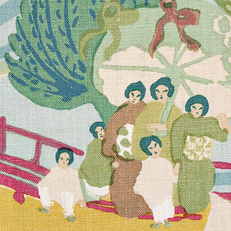 SCHUMACHER FABRIC  SCHUMACHER FABRIC CLASSICS PEARL RIVER   YELLOW   - 173066