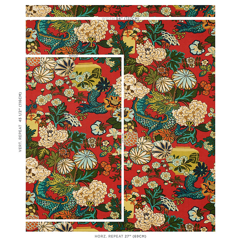 SCHUMACHER  EXUBERANT PRINTS CHIANG MAI DRAGON PRINTS PRINTS LACQUER   - 173271