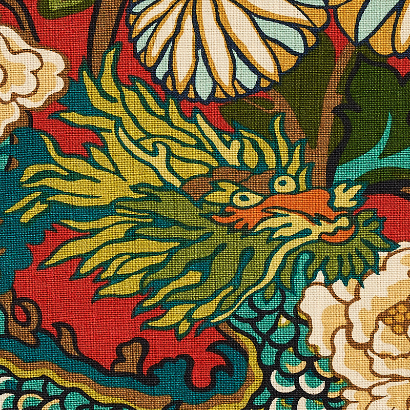 SCHUMACHER  EXUBERANT PRINTS CHIANG MAI DRAGON PRINTS PRINTS LACQUER   - 173271