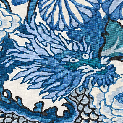 SCHUMACHER  EXUBERANT PRINTS CHIANG MAI DRAGON PRINTS PRINTS CHINA BLUE   - 173272