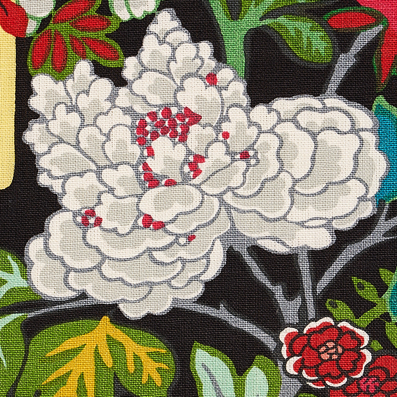 SCHUMACHER FABRIC  PRINT HAPPY CHIANG MAI DRAGON   EBONY   - 173275