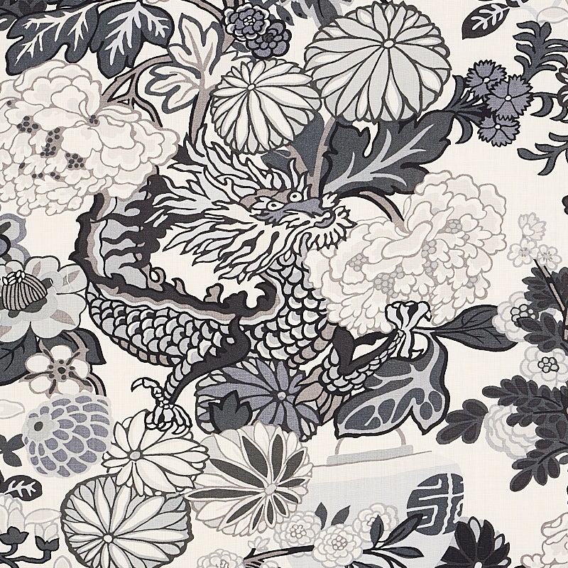 SCHUMACHER  EXUBERANT PRINTS CHIANG MAI DRAGON PRINTS PRINTS SMOKE   - 173276