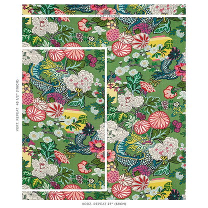 SCHUMACHER  EXUBERANT PRINTS CHIANG MAI DRAGON PRINTS PRINTS JADE   - 173277