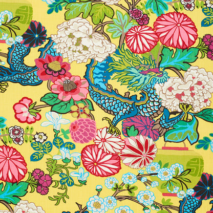 SCHUMACHER  EXUBERANT PRINTS CHIANG MAI DRAGON PRINTS PRINTS YELLOW   - 173281