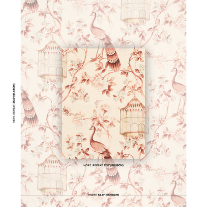 SCHUMACHER  SCHUMACHER CLASSICS OISEAUX ET FLEURS PRINTS PRINTS CINNABAR   - 173442