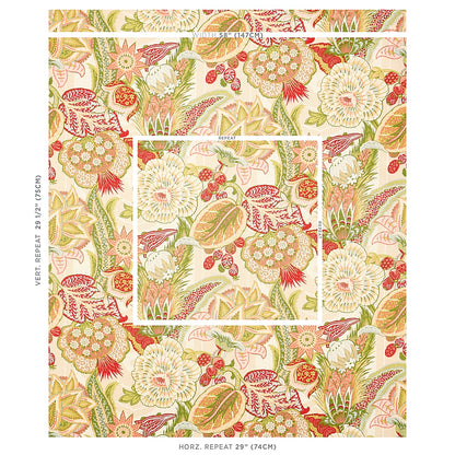 SCHUMACHER  SCHUMACHER CLASSICS ZANZIBAR LINEN PRINT PRINTS PRINTS MELON   - 173521