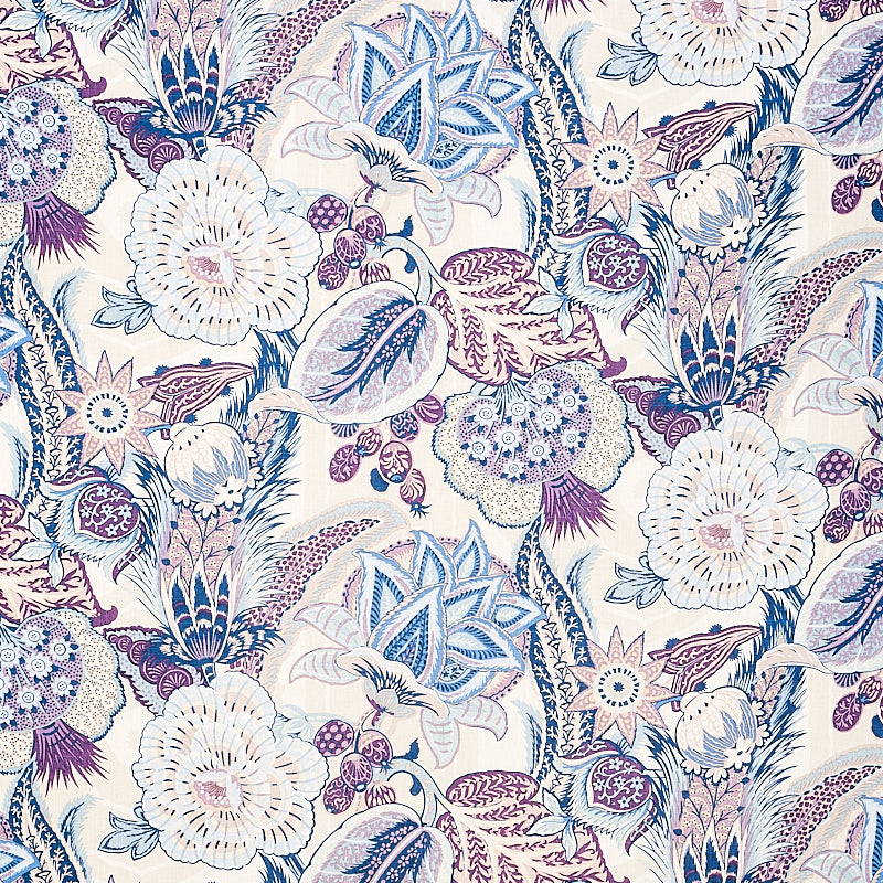 SCHUMACHER  SCHUMACHER CLASSICS ZANZIBAR LINEN PRINT PRINTS PRINTS HYACINTH   - 173523
