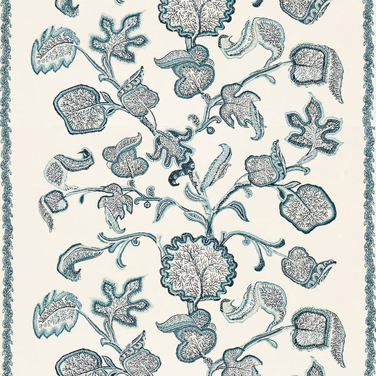 SCHUMACHER  PERENNIAL FAVORITES PALAMPORE BLOCK PRINT PRINTS PRINTS SAPPHIRE   - 173610