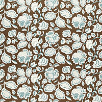 SCHUMACHER  EXUBERANT PRINTS DECO FLOWER   Cocoa   - 173703