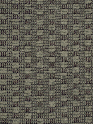 Beige & brown woven tweed fabric with a small checkered pattern; textured upholstery fabric.