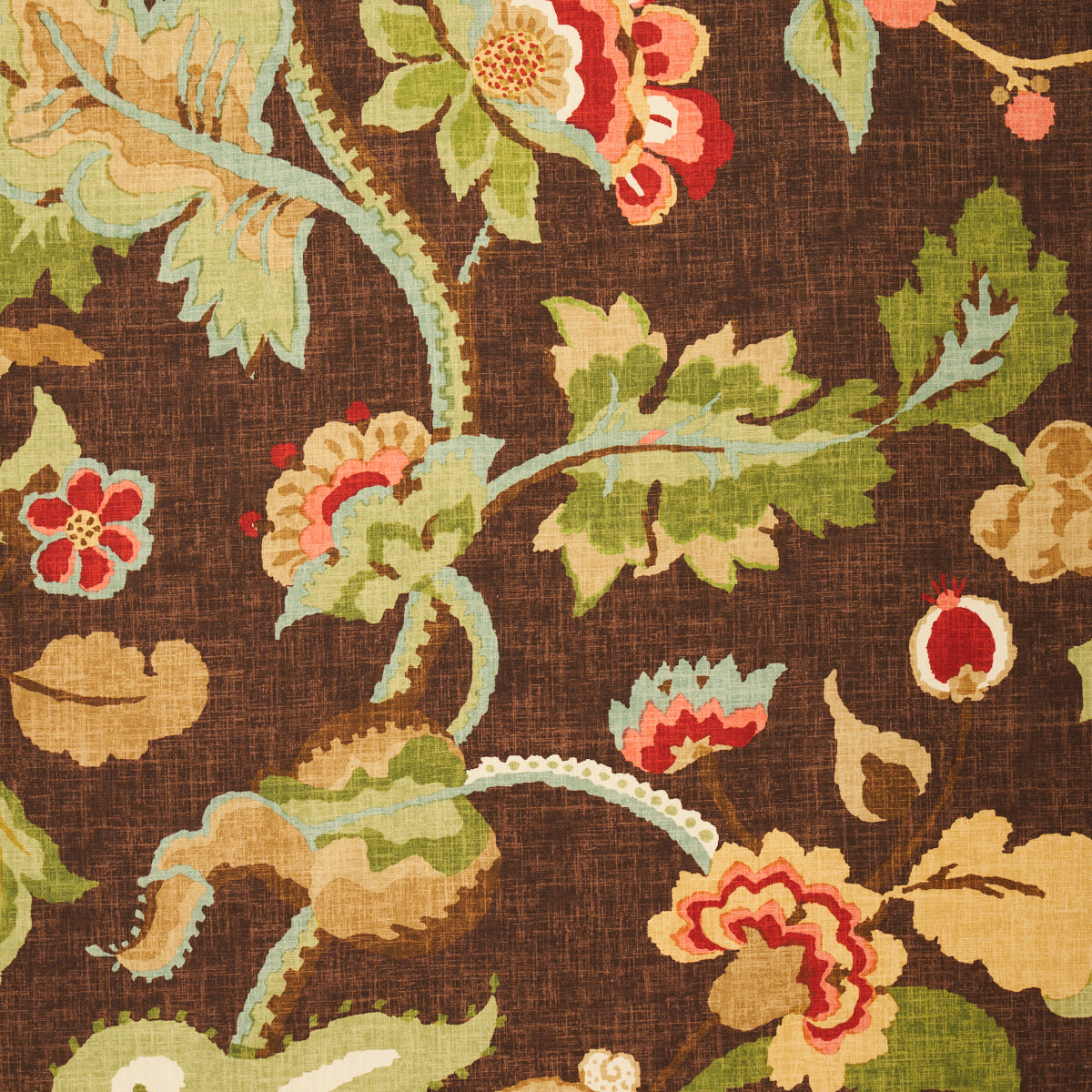 SCHUMACHER  CLASSIC PRINTS KHANTAU TREE   Mahogany   - 173912