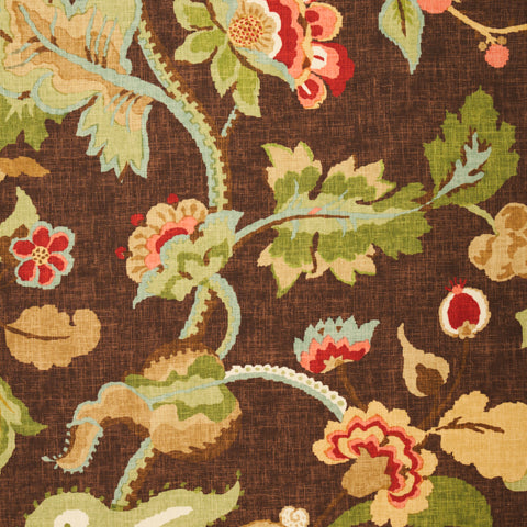 SCHUMACHER  CLASSIC PRINTS KHANTAU TREE   Mahogany   - 173912