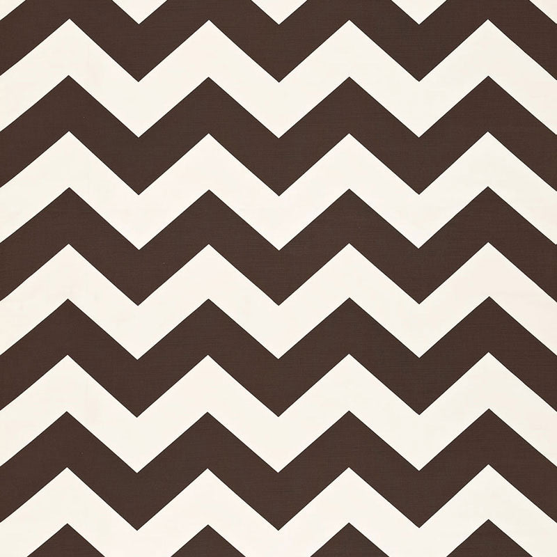 Brown chevron zigzag print in a bold geometric wallpaper or fabric.