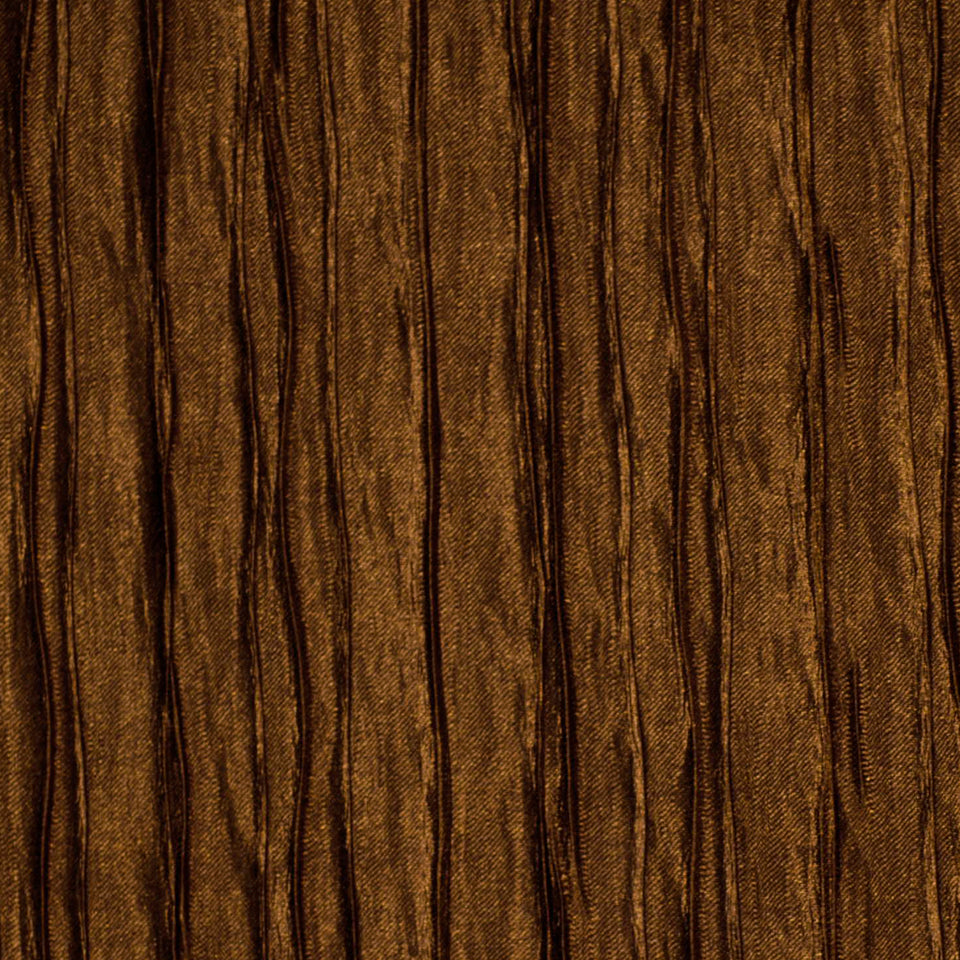 Carob brown drapery fabric swatch.