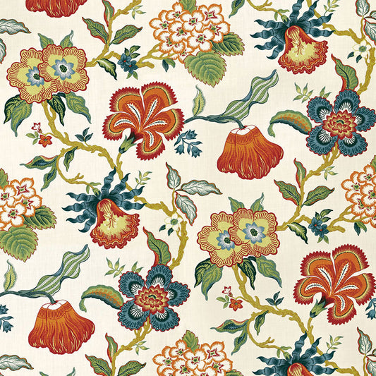 SCHUMACHER FABRIC  CELERIE KEMBLE HOTHOUSE FLOWERS   SPARK   - 174031