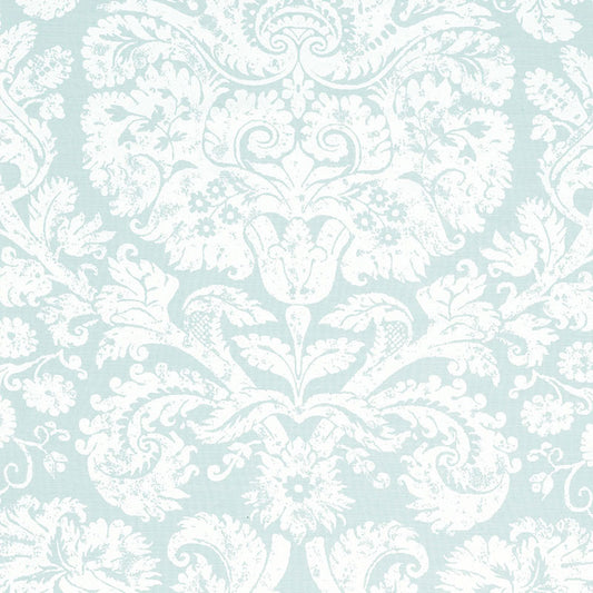 SCHUMACHER  CLASSIC PRINTS BARRESA DAMASK   Aqua   - 174132