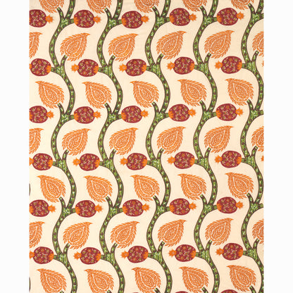 SCHUMACHER  PERENNIAL FAVORITES Nurata Embroidery EMBROIDERIES EMBROIDERIES CORAL   - 174180