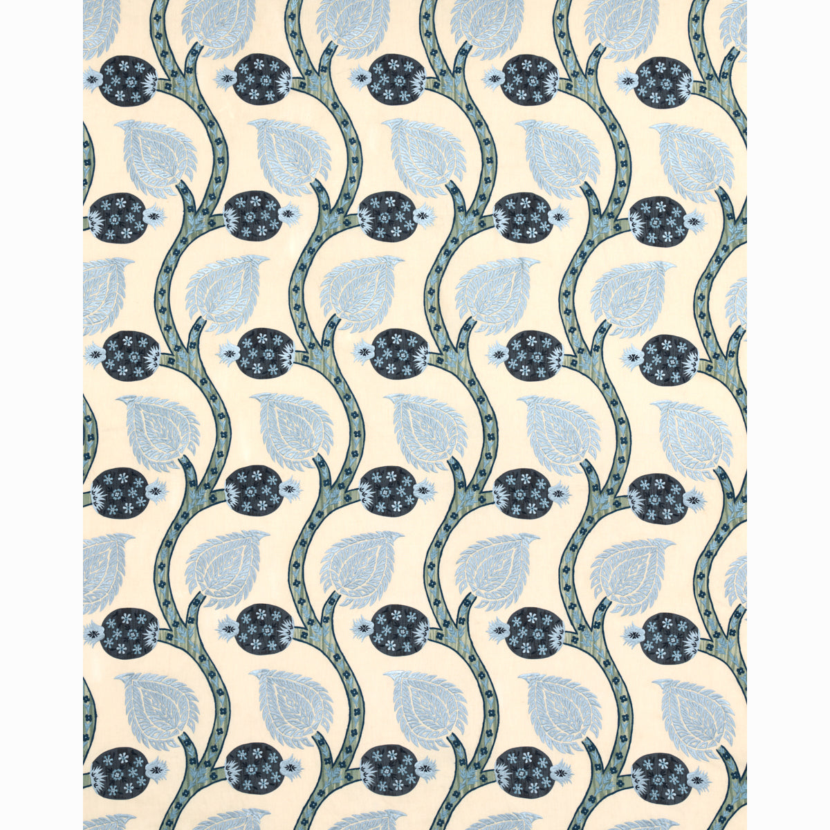 SCHUMACHER  PERENNIAL FAVORITES Nurata Embroidery EMBROIDERIES EMBROIDERIES LAPIS   - 174181