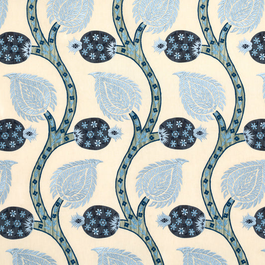 SCHUMACHER  PERENNIAL FAVORITES Nurata Embroidery EMBROIDERIES EMBROIDERIES LAPIS   - 174181