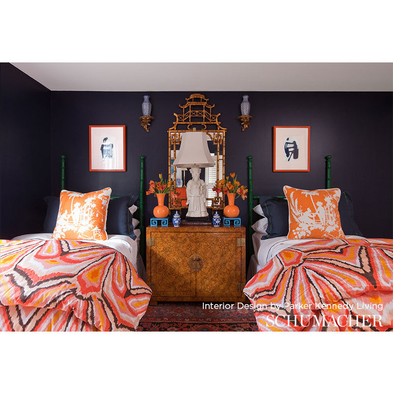 SCHUMACHER  TRINA TURK PEACOCK PRINT INDOOR/OUTDOOR   Driftwood   - 174282