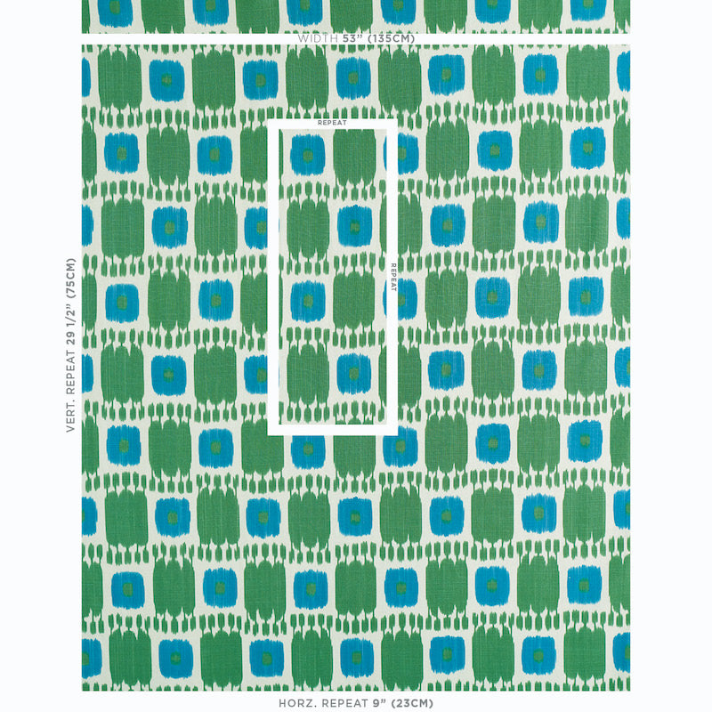 SCHUMACHER  PERENNIAL FAVORITES KANDIRA PRINTS PRINTS PEACOCK   - 174405