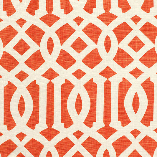 SCHUMACHER  MODERN PRINTS IMPERIAL TRELLIS II   Ivory / Mandarin   - 174410