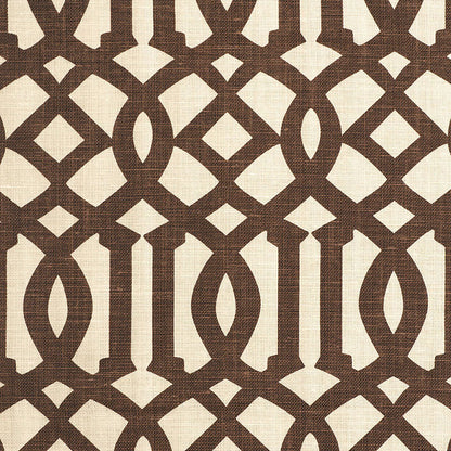 SCHUMACHER  PRINT HAPPY IMPERIAL TRELLIS II   Java / Cream   - 174413