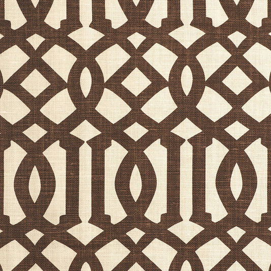 SCHUMACHER  PRINT HAPPY IMPERIAL TRELLIS II   Java / Cream   - 174413