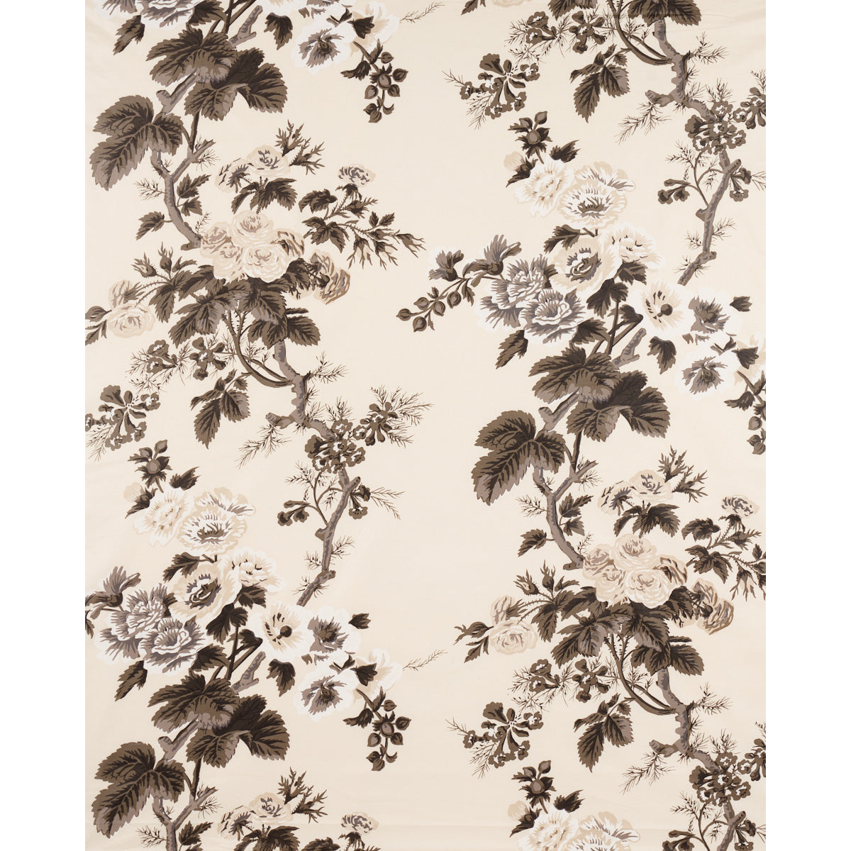 SCHUMACHER FABRIC  SCHUMACHER FABRIC CLASSICS PYNE HOLLYHOCK   CHARCOAL   - 174450