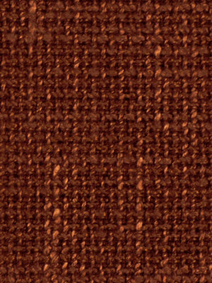 Dark brown Tex Weave upholstery fabric close-up with a tight woven texture; rustic upholstery style.