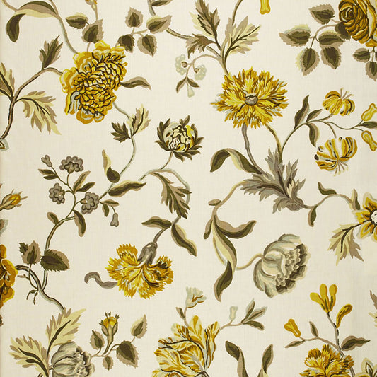 SCHUMACHER  GOOD VIBRATIONS AVEBURY FLORAL VINE PRINTS PRINTS CITRINE   - 174521