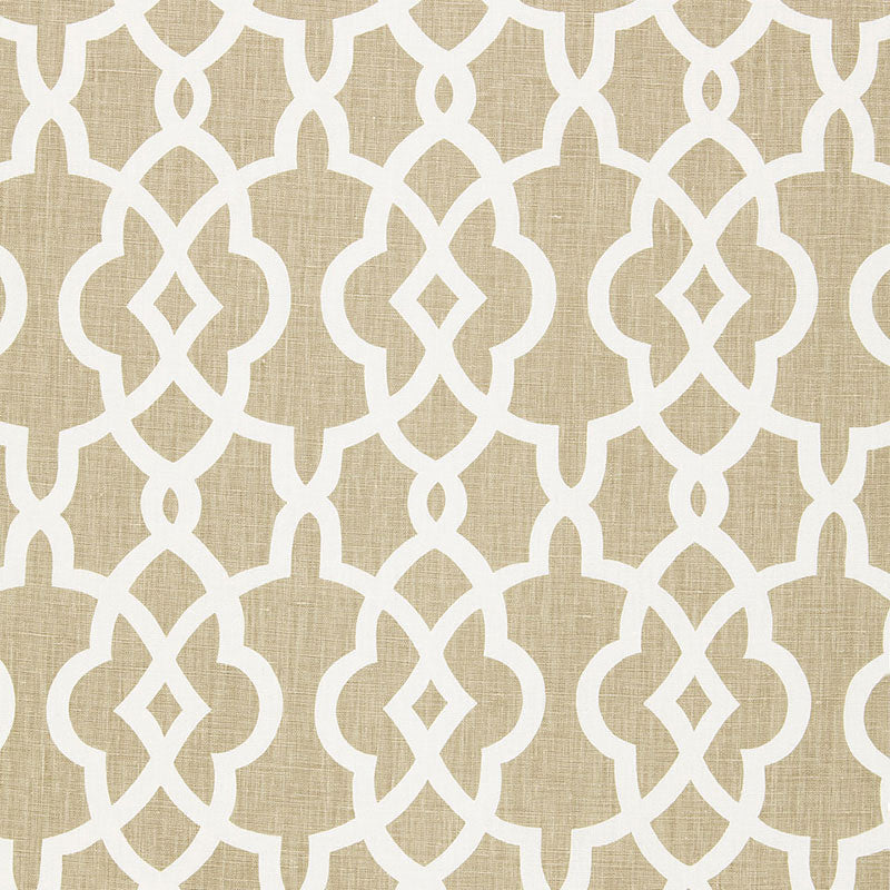 SCHUMACHER  CLASSIC PRINTS SUMMER PALACE FRET   Sand   - 174590