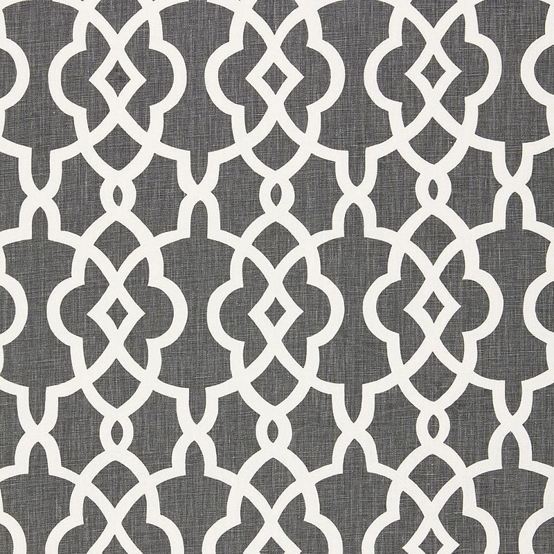 SCHUMACHER  CLASSIC PRINTS SUMMER PALACE FRET   Smoke   - 174591
